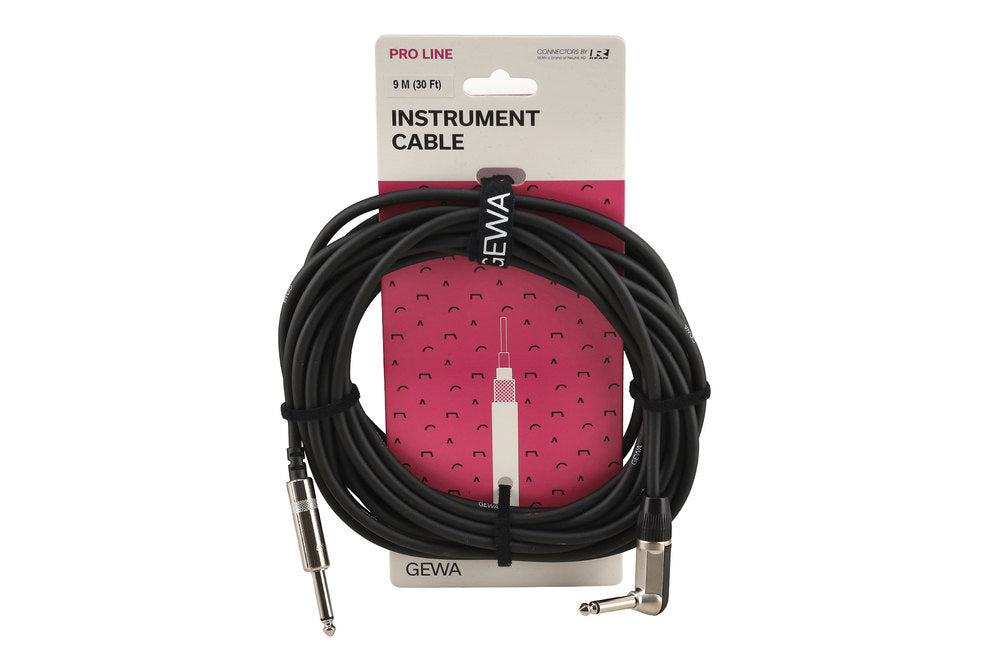 GEWA Pro Line câble d’instrument 9 m, jack droit vers coudé
