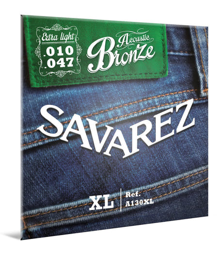 Savarez A130XL Bronze cordes de guitare western, extra light .010 à .047