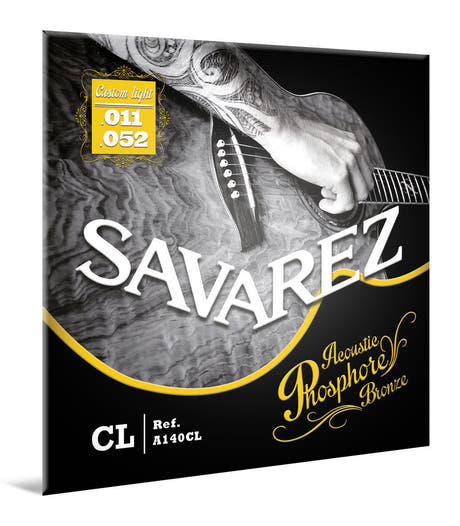Savarez A140CL Acoustic Phosphor Bronze, custom light .011 à .052