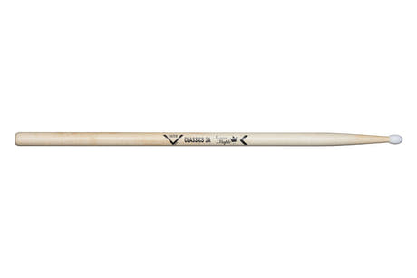 Baguettes de baterie Vater Sugar Maple Classics 5A, olive en nylon