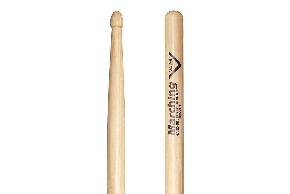 Vater MV10 baguettes de marche pour caisse claire et ténor, embout en bois
