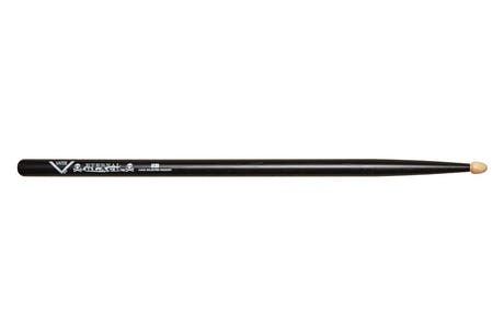 Vater Eternal Black 5B baguettes de baterie, hickory, pointe en bois