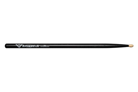 Vater Eternal Black 5A baguettes de baterie, en hickory, embout en bois