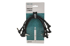 GEWA Basic Line câble patch 0,3 m, jack mono coudé, 6 pièces