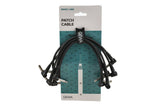 GEWA Basic Line câble patch 0,3 m, jack mono coudé, 6 pièces