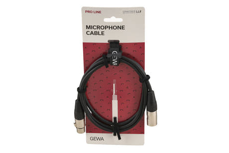 GEWA Pro Line câble de microphone 1,5 m, XLR femelle vers XLR mâle