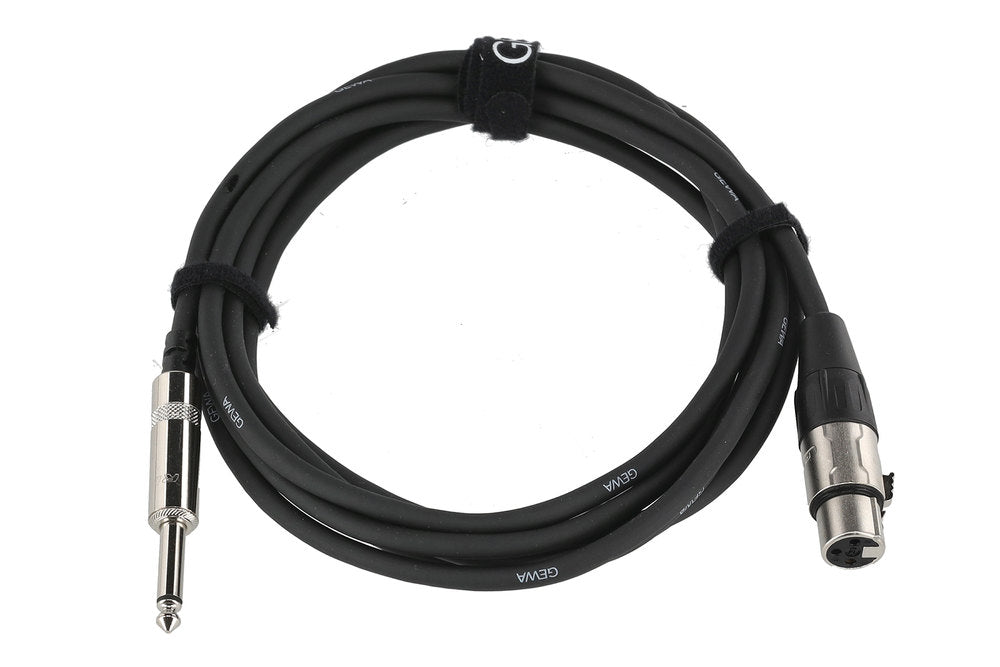 GEWA Pro Line câble microphone 3 m, XLR femelle vers jack mono
