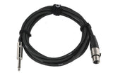 GEWA Pro Line câble microphone 3 m, XLR femelle vers jack mono