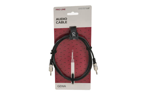 Câble minijack GEWA Pro Line 1,5 m, stéréo 3,5 mm