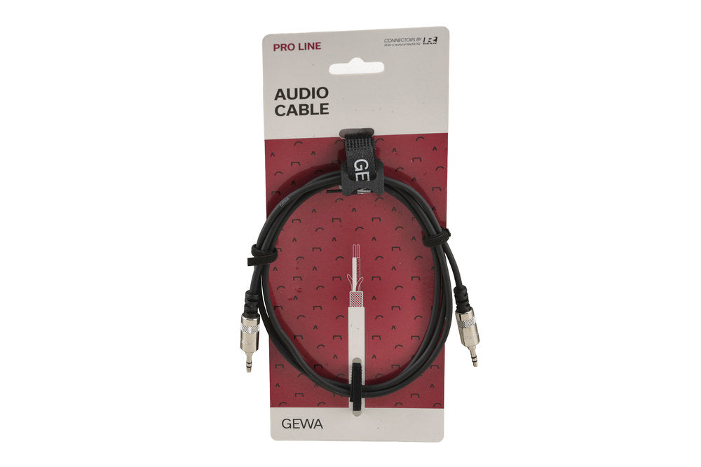 Câble minijack GEWA Pro Line 1,5 m, stéréo 3,5 mm