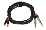 GEWA Pro Line câble double 3 m, 2 x jack vers 2 x cinch