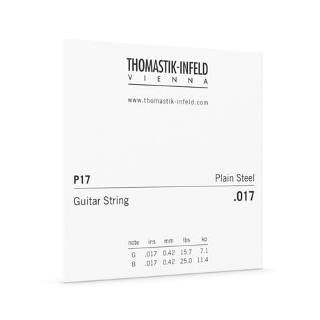 Thomastik-Infeld P17 corde de guitare électrique .017, acier plaqué laiton brillant