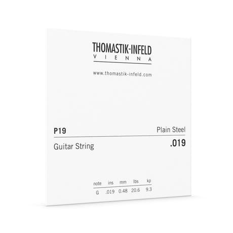 Corde de guitare électrique Thomastik-Infeld P19 .019, acier nu plaqué laiton