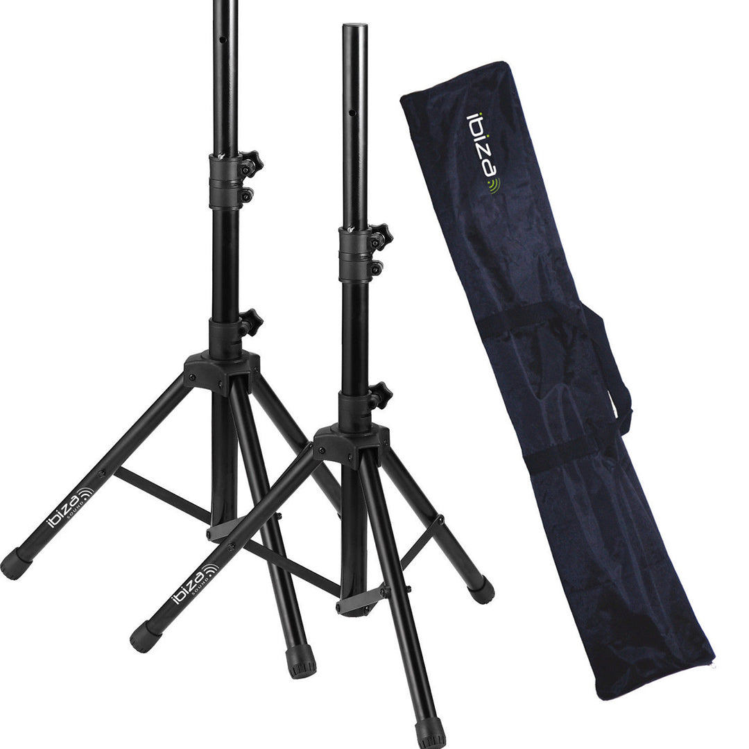 Ibiza - Supports d'enceintes avec sac Bundle (30kg, 1,20m)