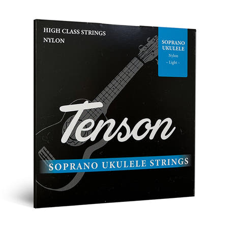 Tenson cordes pour ukulélé en nylon noir, soprano et concert