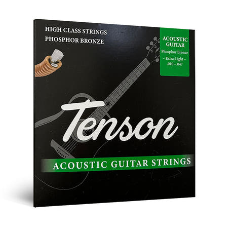 Tenson Phosphor Bronze strings western .010-.047, Extra Light