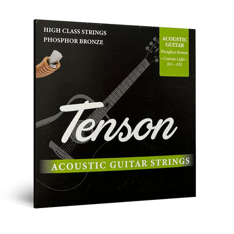 Tenson Phosphor Bronze cordes de guitare western .011-.052, Custom Light