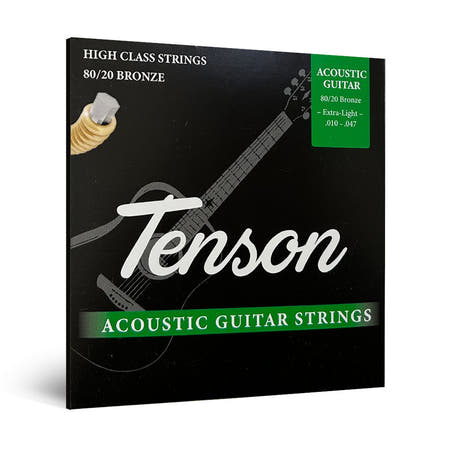 Tenson Bronze 80/20 cordes western .010-.047, Extra Light