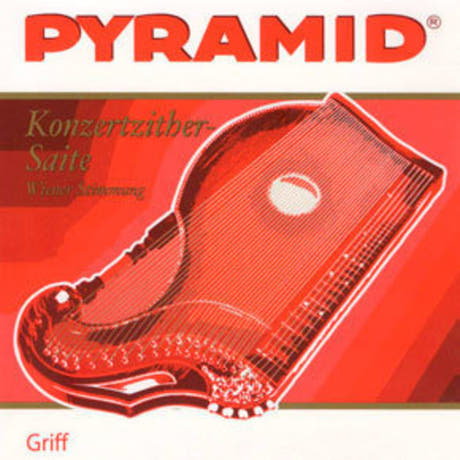 Pyramid 586.104 corde de frettes G pour cithare avec micro, nickel rond