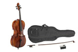 GEWA Sonata Europa Deluxe violoncelle 4/4, réglé, archet en massaranduba, housse