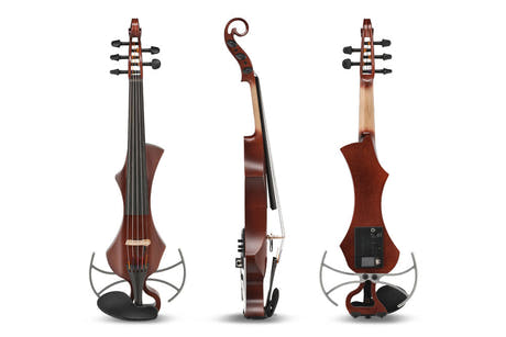 GEWA Novita 3.0 violons électrique, 5 strings, brun rougeâtre