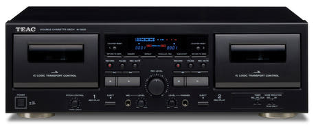 TEAC W-1200 Lecteur de cassette double (Noir)