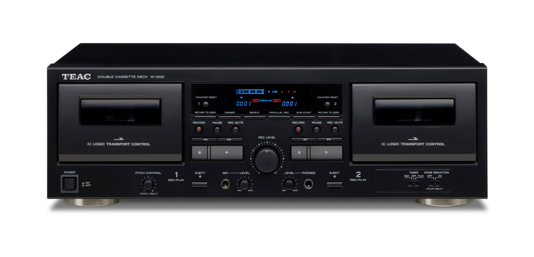 TEAC W-1200 Lecteur de cassette double (Noir)