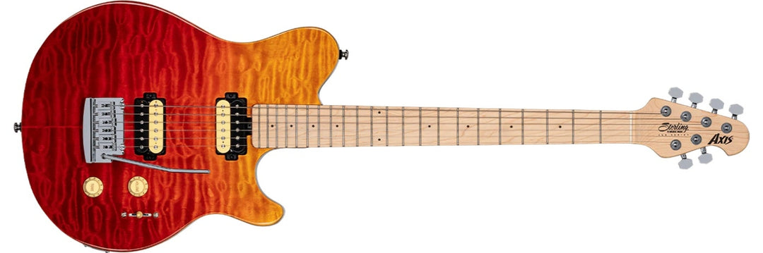Sterling By Music Man Axis AX3QM, rouge Spectrum