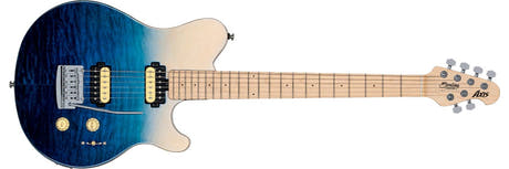 Sterling By Music Man Axis AX3QM, bleu Spectrum