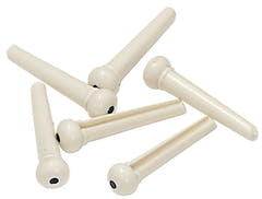 Chevilles de chevalet GEWA en plastique blanc avec point, 6 pièces