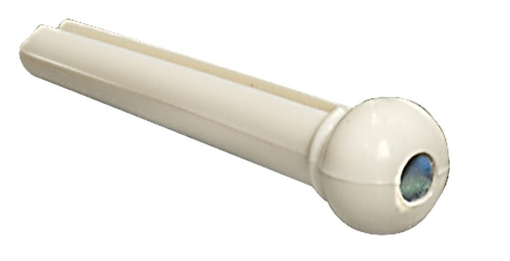 Chevilles de chevalet GEWA en plastique blanc avec point en abalone, 6 pièces
