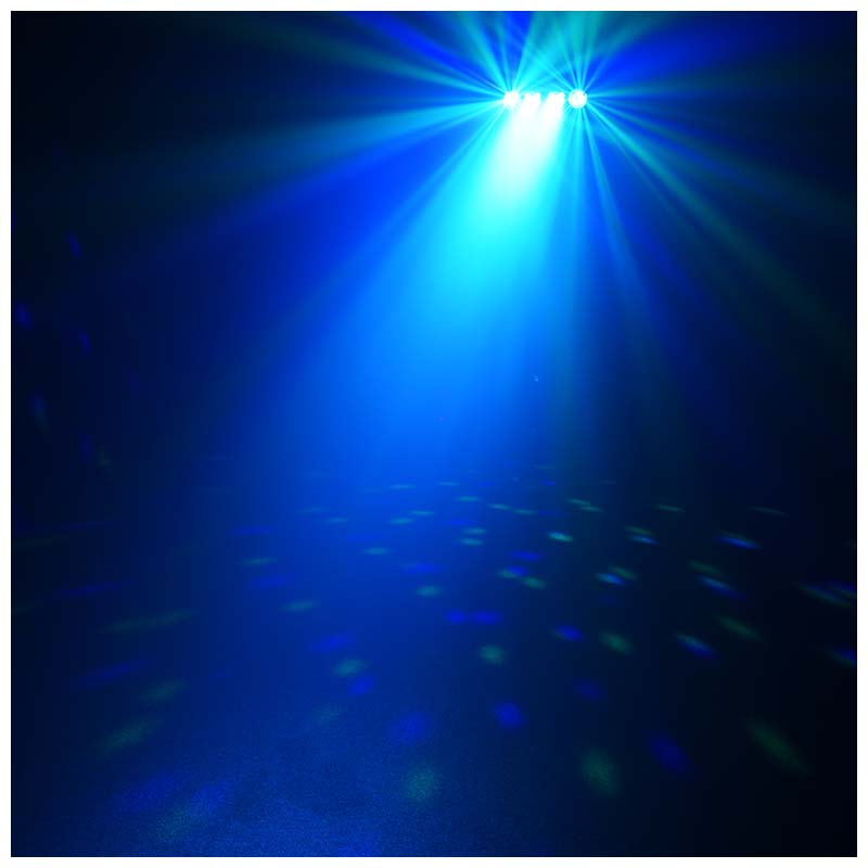 LIGHT4ME MAGIC BAR effet boule à facettes LED PAR + stand + télécommande