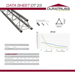 DuraTruss DT 23-T37V Pièce en T verticale 3 voies vers le haut