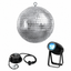 Ensemble boule disco 30 cm.