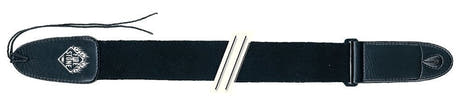 Fire & Stone Nylon Edition sangle de guitare, tissée, noire, extrémités de 5 mm