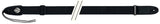 Sangle de guitare Fire & Stone Nylon Edition, noire, extrémités de 3 mm