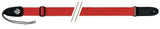 Fire & Stone Nylon Edition courroie de guitare, rouge, extrémités de 3 mm