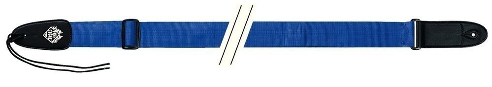 Fire & Stone Nylon Edition sangle de guitare, bleue, extrémités de 3 mm