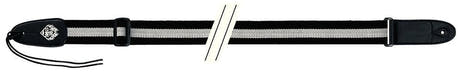 Fire & Stone Cotton-Edition sangle de guitare en coton, noir/blanc
