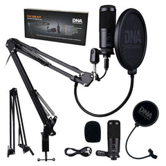 DNA - microphones USB avec bras articulé et filtre anti-pop