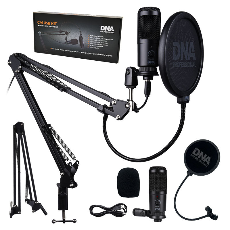 DNA - microphones USB avec bras articulé et filtre anti-pop