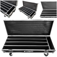 Flightcase pour 4 x Evolights Glaze Bar
