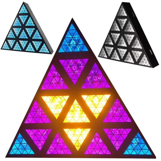 LIGHT4ME TRIANGIS LED effet lumineux 64x2W RGBA axe
