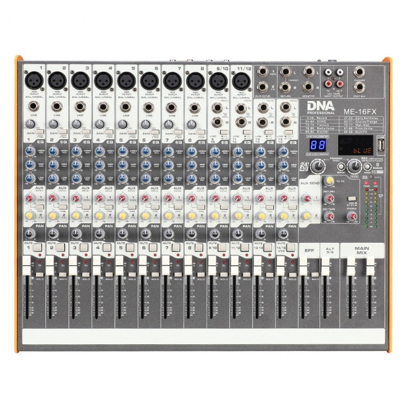 DNA ME-16FX Mixeur 16 canaux avec Bluetooth & USB