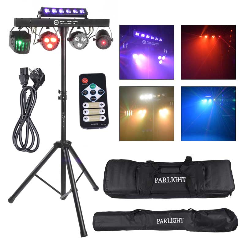 LIGHT4ME T-BAR LASER STROBE LED PAR DERBY UV IR multi-effets