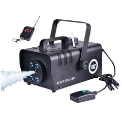 Light4Me Black 1200 LED Machine à brouillard bundle