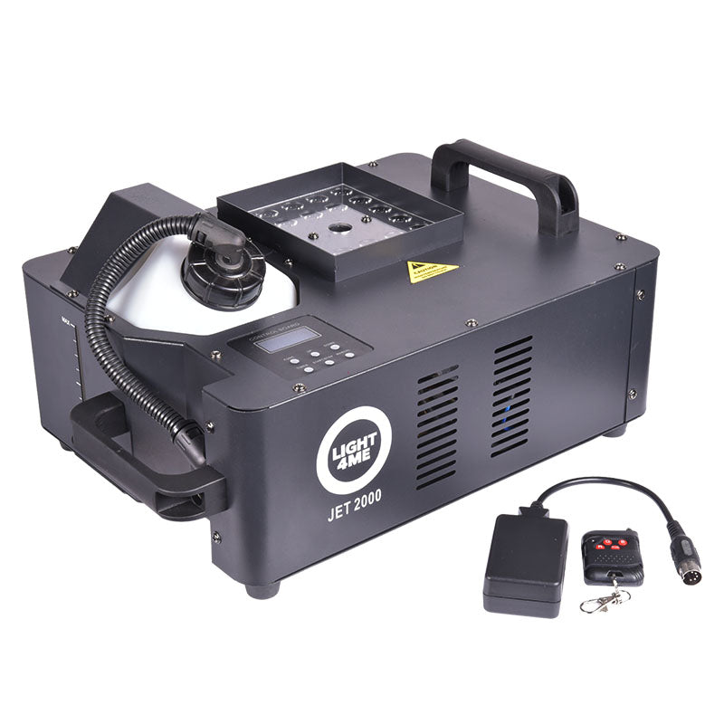 LIGHT4ME JET 2000 vertikal røgmaskine LED + IR fjernbetjening