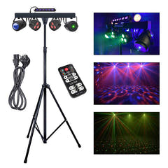 LIGHT4ME T-BAR LED PAR BLOMSTERKUGLE LASER UV STROBE éclairage de discothèque multieffet