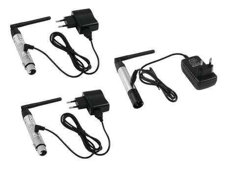 EUROLITE Set QuickDMX 1x émetteur + 2x récepteur