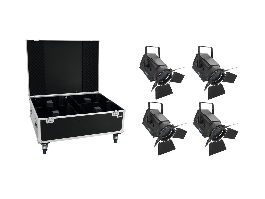 EUROLITE Set 4x LED THA-250F + Étui